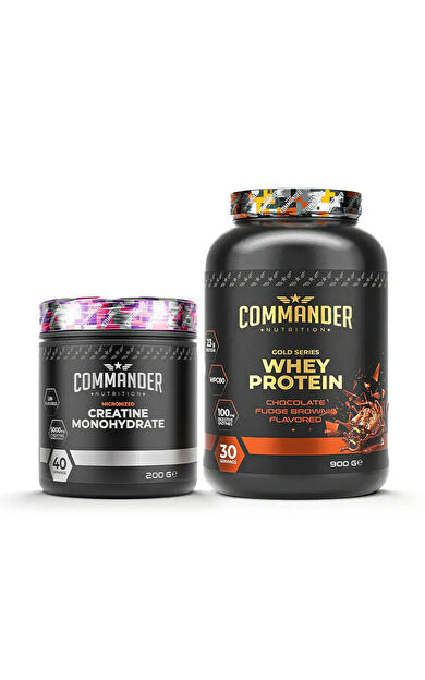 Commander Nutrition Gold Whey Protein 900g + Creatine Monohydrate 200g